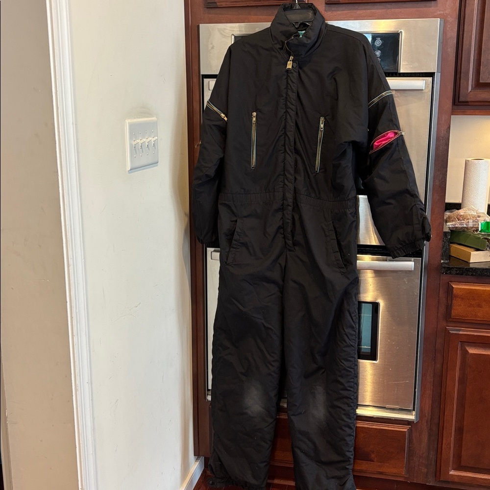 1987 SKI LION one-piece ski suit.snowboarding retro mens m ladies large as is